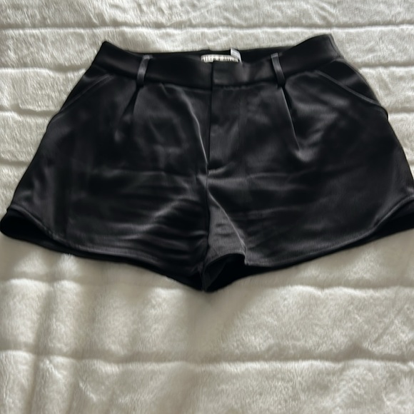 Silk black Alice and Olivia shorts - Picture 3 of 3